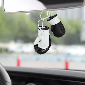 Guantes Colgantes para Coche Estilo Cuero, Adorno para Espejo Retrovisor, Decoración Interior Automotriz, Proveedor - Product Image 6