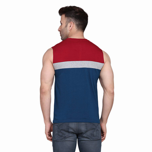 Chemises sans manches multicolores de haute qualité pour hommes, vêtements de sport Slim Fit avec logo et étiquette personnalisés et emballage personnalisé - Product Image 2