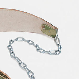 Nuevo Cinturón de Cuero Vacuno de Moda con Cadena, Cinturón de Alta Resistencia para Entrenamiento de Fuerza, Levantamiento de Pesas y Flexiones - Product Image 4