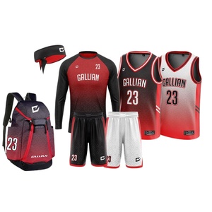 Accueil/Away vente en gros paquet de vêtements de basket-ball personnalisés chemise de tir par sublimation complète manches à capuche uniforme de basket-ball - Product Image 6