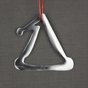 Vente en gros d'ornement suspendu en métal argenté pour la décoration d'arbre de Noël d'Inde - Product Image 4