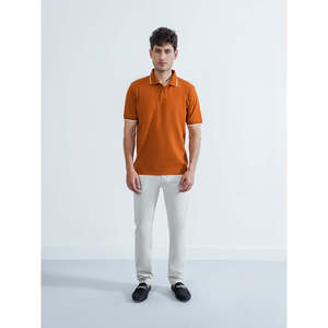 โลโก้แบบกำหนดเอง CARILLO เสื้อโปโลทรงปกติ ดีไซน์ซิปปักลายสีเข้ม ทรงเข้ารูป ไซส์ใหญ่ ผ้าไหมระบายอากาศได้ดี เหมาะสำหรับกอล์ฟ - Product Image 1