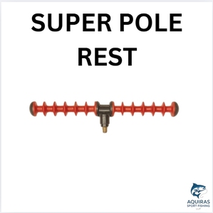 Repose-canne à pêche en aluminium super durable et écologique Support en caoutchouc spiralé Support central réglable Installation de poteau stable pour - Product Image 2