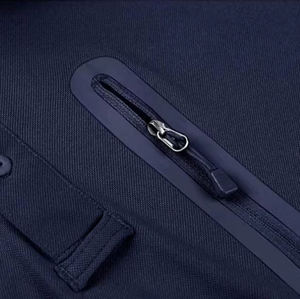 Camiseta de Polo de alta calidad para hombre, verano, manga corta, cierre de Velcro, Golf informal inteligente para polos, bolsillos con cremallera - Product Image 3