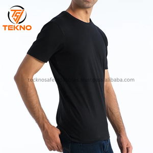 T-Shirt Homme de Haute Qualité 100% Coton Style Streetwear Poids Lourd 220 Grammes Personnalisable Panneau de Cou Travail Coupe Régulière OEM - Product Image 3