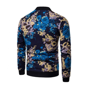 Chaqueta de bombardero con estampado de sublimación de diseño personalizado de invierno 2024 para hombres 100% poliéster OEM moda informal a prueba de viento - Product Image 4