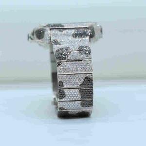 Reloj Mecánico de Lujo Personalizado de Estilo Hip Hop, Hecho a Mano en Acero Inoxidable con Diamantes Cultivados en Laboratorio con Claridad VVS, Superventas - Product Image 2