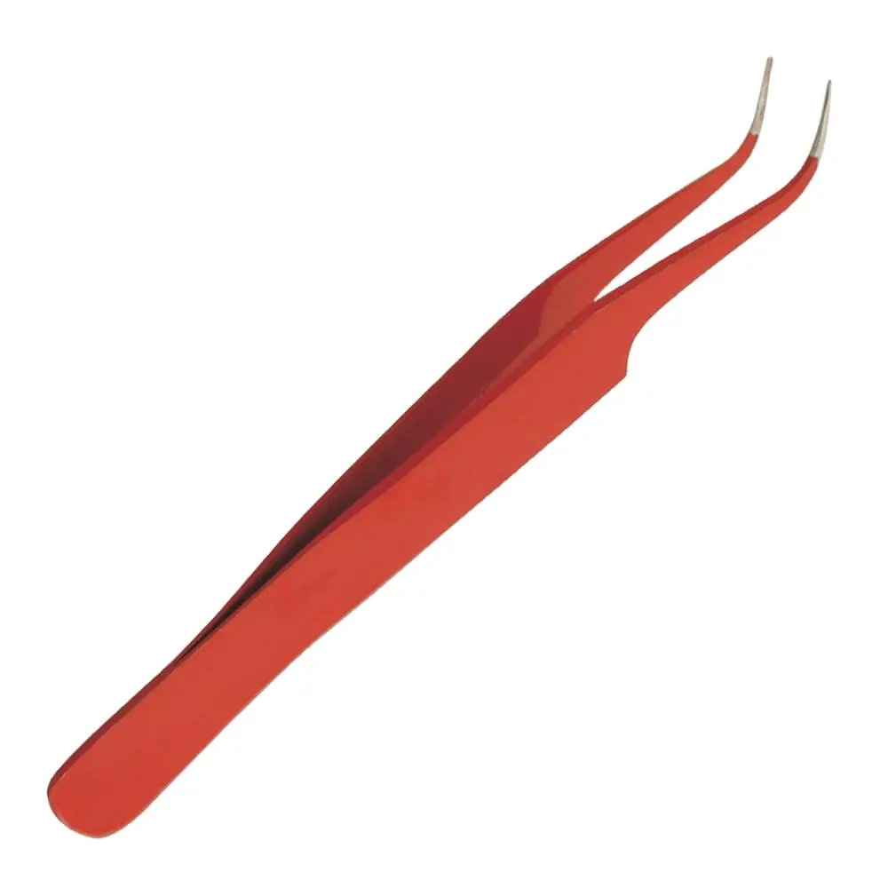 Pinzette per extension ciglia in acciaio inossidabile estensioni per ciglia per gioielli elettronici per sopracciglia antistatiche per unghie