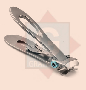 Vente en gros de coupe-ongles en acier inoxydable à bord droit, pince de manucure et de pédicure pour ongles épais, conception de lame incurvée pour adultes - Product Image 1