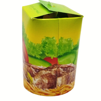 Boîte à nouilles jetable de 16 oz, boîte à doner à emporter, impression de logo personnalisée, matériau en papier kraft recyclable, prix de gros