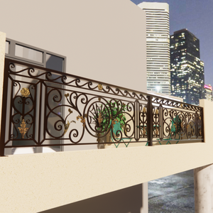 El elegante diseño de barandilla de balcón de hierro forjado combina seguridad, arte y durabilidad para mejorar las barandillas de balcón del segundo piso - Product Image 6