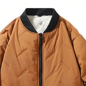 Chaqueta Bomber de Invierno para Hombre, Estilo Urbano, Cuello Alto, Novedad 2026, Venta al Por Mayor, Ropa Casual Juvenil, Logotipo Personalizado - Product Image 6