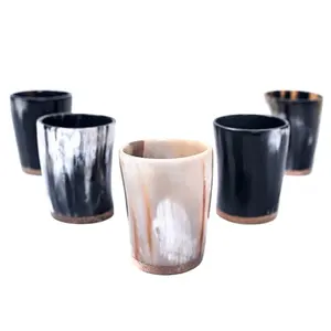 Indian Origin Supplier Selling Best Quality Drinking Horn Cup Buffalo Horn Beer Cup Viking Drinking Horn Cup for Bulk Buyers