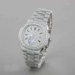 Reloj de Diamantes Moissanite con Incrustaciones de Lujo, Suministro Directo de Fábrica, Disponible a Precio de Fábrica desde India - Product Image 2