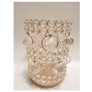 แท่นวางเทียนคริสตัลสีเงินทรงกลมดีไซน์ใหม่ล่าสุดพร้อมอุปกรณ์ตกแต่งในร่มที่สมบูรณ์แบบสำหรับร้านอาหารขนาดใหญ่ในโรงแรม - Product Image 5