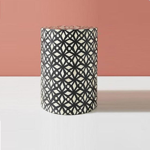 Living Room Furniture Bone Inlay Side <b>Table</b> - Product Image 3