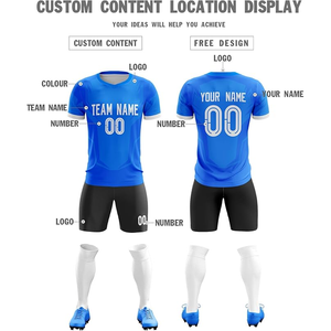 Color degradado hecho en fábrica, el mejor estilo, uniformes de fútbol para hombres para adultos, uniforme de fútbol por sublimación de alta calidad, ropa de fútbol - Product Image 2