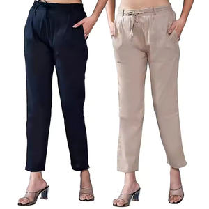 Nouveau design OEM pantalon en molleton de coton pour femmes pantalon respirant de conception de streetwear solide - Product Image 1