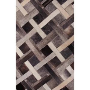NEW Collection 2023 Cowhide Leather <b>Rug</b> Natural Hide Geometric Handmade Cowhide Gray <b>Ivory</b> Area <b>Rug</b> Home Decor Free Shipping - Product Image 1