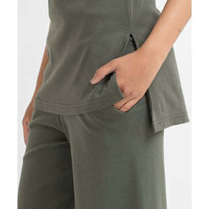 Ensemble côtelé sans manches pour femmes - Product Image 5