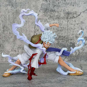 Figurine en résine One Piece Luffy Gear 5 de 30 cm, jouet militaire pour collection et décoration intérieure, avec Sanji et Ace, livrée avec boîte - Product Image 6