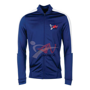 Chándal personalizado de alta calidad con cremallera para hombre, chándal ecológico con material flexible, logotipo impreso personalizado - Product Image 2