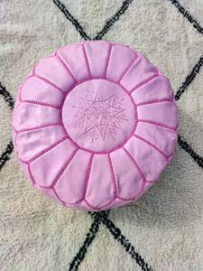 Pouf ottoman artisanal en cuir véritable, coussin de sol bohème, design artisanal, écologique, doux, pliable, décoration intérieure, entrepôt - Product Image 4