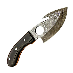 Cuchillo Desollador Multifuncional de Acero de Damasco Industrial Burraq OEM/ODM DIY con Mango de Resina de 9 Pulgadas y Funda de Cuero - Regalo Perfecto - Product Image 6