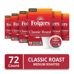 Café Folgers Classic Roast, torréfaction moyenne, dosettes Keurig K-Cup, boîtes de 12 (lot de 6) - Product Image 2