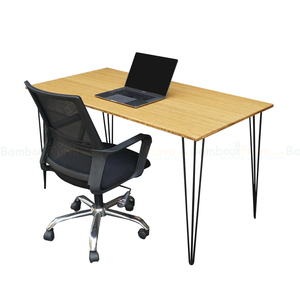 BFHB004-HairBamboo <b>Desk</b> 70x140cm Computer <b>Desk</b> with Unique Bamboo Design - Product Image 1