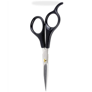 Tijera para cortar el pelo del bigote, mango de plástico de 4,5 pulgadas, maquinilla de afeitar recta de acero alemán, Tijera para cortar el pelo de la barba para la belleza - Product Image 5