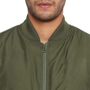 แจ็กเก็ตบอมเบอร์แบบมีซิป, แจ็คเก็ตบอมเบอร์กันลมกันน้ำสำหรับกลางแจ้งฤดูหนาวฤดูใบไม้ร่วงพร้อมกระเป๋า - Product Image 5