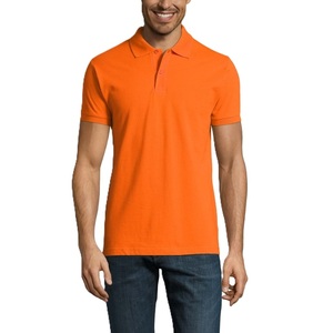 เสื้อโปโลสำหรับผู้ชายใส่สบายมากผ้าคอตตอน100% แห้งเร็วเสื้อเจอร์ซีย์แขนสั้นสีพื้น - Product Image 1