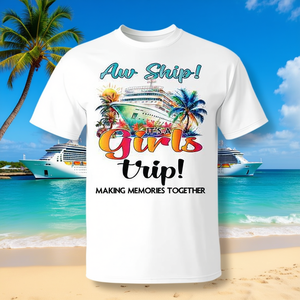 Camiseta Promocional para Mujer, Diseño 2025 Aw Ship It Girls Trip Cruise Vacation - Product Image 3