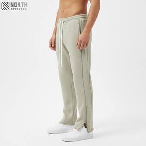 Wholesale Custom Sun Fade Flared Acid Wash <b>Sweat</b> <b>Pants</b> <b>Men</b> Zip Up Blank Cut And Sew Wide Leg <b>Pants</b> <b>Mens</b> Baggy Sweatpants Winter - Product Image 5