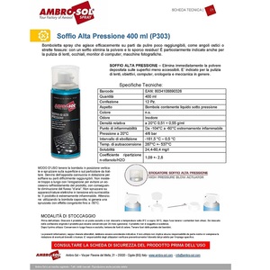Ambrosol 400ml lata de aire comprimido de alta presión profesional para limpieza de PC y teclado soplado profesional - Product Image 2