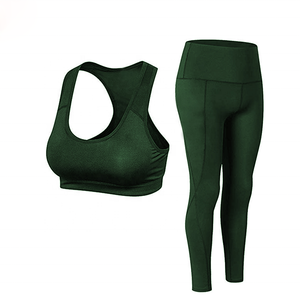 Women Yoga Bra Fitness Yoga Gym Wear Polyester Sexy Sport Yoga Tights and Tops Custom Fabric - Product Image 6