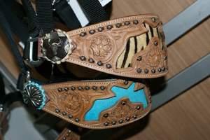 Hebilla de cuero con diseño de pistola occidental de primera calidad, de hierro y níquel, con brillo, para halter de caballo, en varios colores de cuero, ¡la más vendida! - Product Image 6