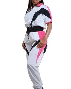 Conjunto Deportivo de Dos Piezas para Mujer, Chaqueta Cortavientos de Nailon, Forro de Malla Ligero, Impermeable, Transpirable, Conjunto Deportivo Cortavientos 2026 - Product Image 4