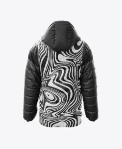 Venta al por mayor de fábrica, chaquetas acolchadas para hombre, chaqueta estampada por sublimación, abrigo de burbujas de poliéster teñido liso, chaqueta hinchada cálida a prueba de viento para hombre - Product Image 4