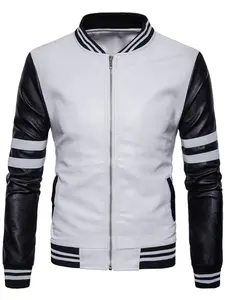 Custom High Quality <b>Vintage</b> Winter Fall Baseball Style <b>Varsity</b> <b>Jacket</b> for Men Breathable CollegeBaseballjacket for men - Product Image 4