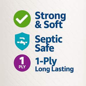 Papier Scott, papier toilette non parfumé, simple épaisseur, 36 rouleaux - Product Image 3