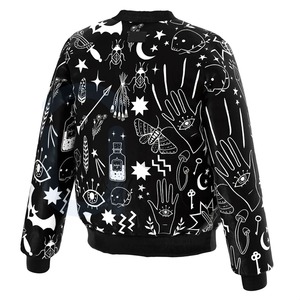 Chaqueta Bomber de béisbol de invierno de estilo callejero para hombre y mujer, con cremallera completa, respetuosa con el medio ambiente, transpirable, con parte delantera deportiva - Product Image 2