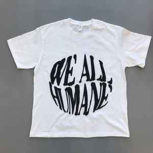 เสื้อยืดผ้าฝ้าย100% ฟอกสีกรดสำหรับผู้ชายพิมพ์พัฟแบบกำหนดเองบนลวดลายแข็งขนาดใหญ่ลายกราฟิกขนาดใหญ่ - Product Image 5