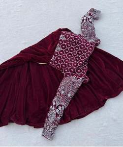 Diseñador Georgette bordado secuencia trabajo Salwar kameez traje de fiesta precio al por mayor Ropa Étnica - Product Image 4