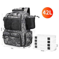 Sac de pêche étanche et durable avec plusieurs poches pour les aventures en plein air Sac de pêche portable avec bandoulière réglable