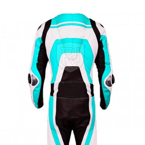 Traje de Motocicleta y Automóvil de Cuero Genuino de la Mejor Calidad Unisex ROMEO INDUSTRY, Resistente al Viento e Impermeable para Todas las Estaciones - Product Image 5