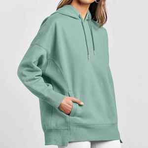 Nouveautés Pulls décontractés pour femmes Sweat à capuche oversize à manches longues avec sweats à capuche et sweat-shirts imprimés de couleur unie - Product Image 4