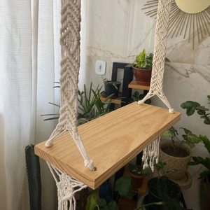 100% Handmade Bohemian Macrame <b>Swing</b> Indoor Outdoor Large Hanging <b>Hammock</b> Chair Hand Woven <b>Swing</b> Design Cotton Cord Natural - Product Image 1