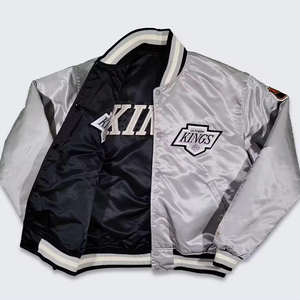 Chaqueta Universitaria para Hombre, Estilo Bomber Satinado, Nuevo Estilo, Chaqueta de Béisbol con Bordado de Seda Personalizado, Pakistán - Product Image 2